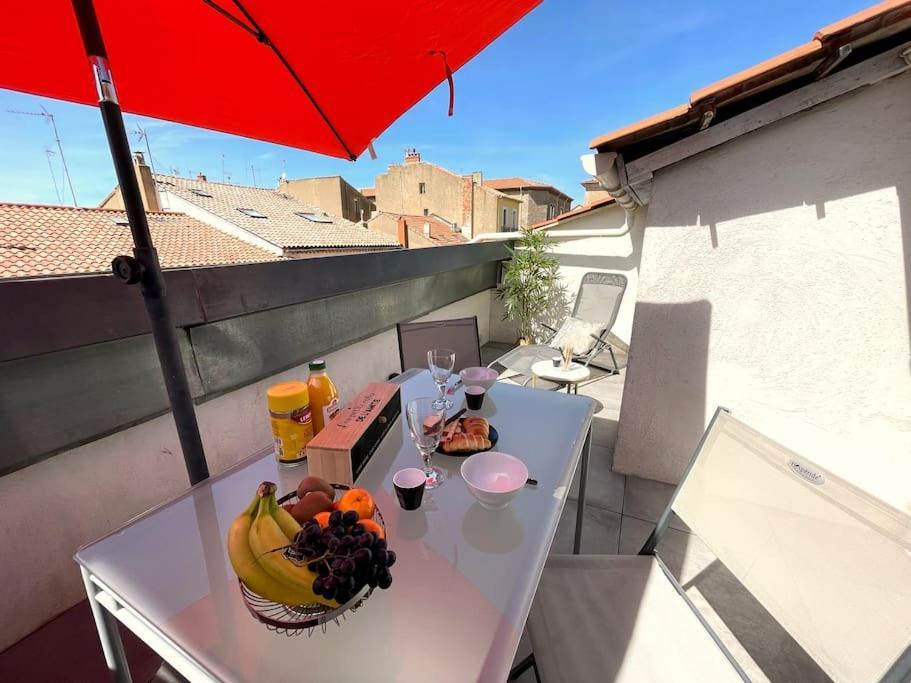 Апартаменты Charme Urbain Sous Les Toits-Terrasse/Clim/Parking Безье Экстерьер фото